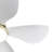Kemp 29" 5-ABS-Blade Small Classic Flush Mount Ceiling Fan with LED Lights and Remote-407609324