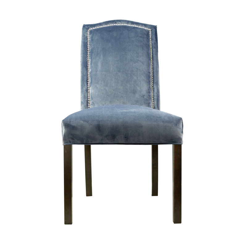 Kedarnath 17'' H Upholstered Dining Chair, Steel Blue