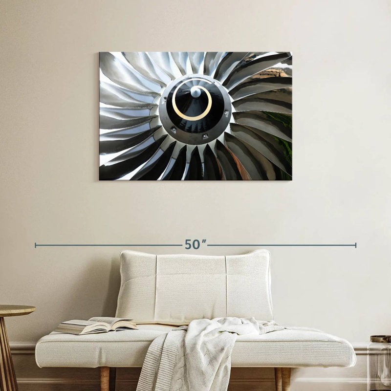 Mehar Shiny Jet Turbine, 24" H x 36" W