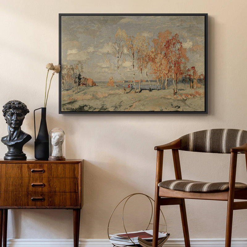 "Vintage Landscape-DCXVII" sur toile, Noir, H 25 po x l 37 po