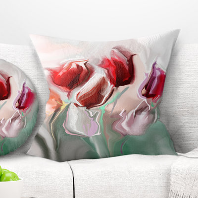 Floral Watercolor - Floral Printed Pillow