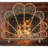 Des 1 Panel Iron Fireplace Screen