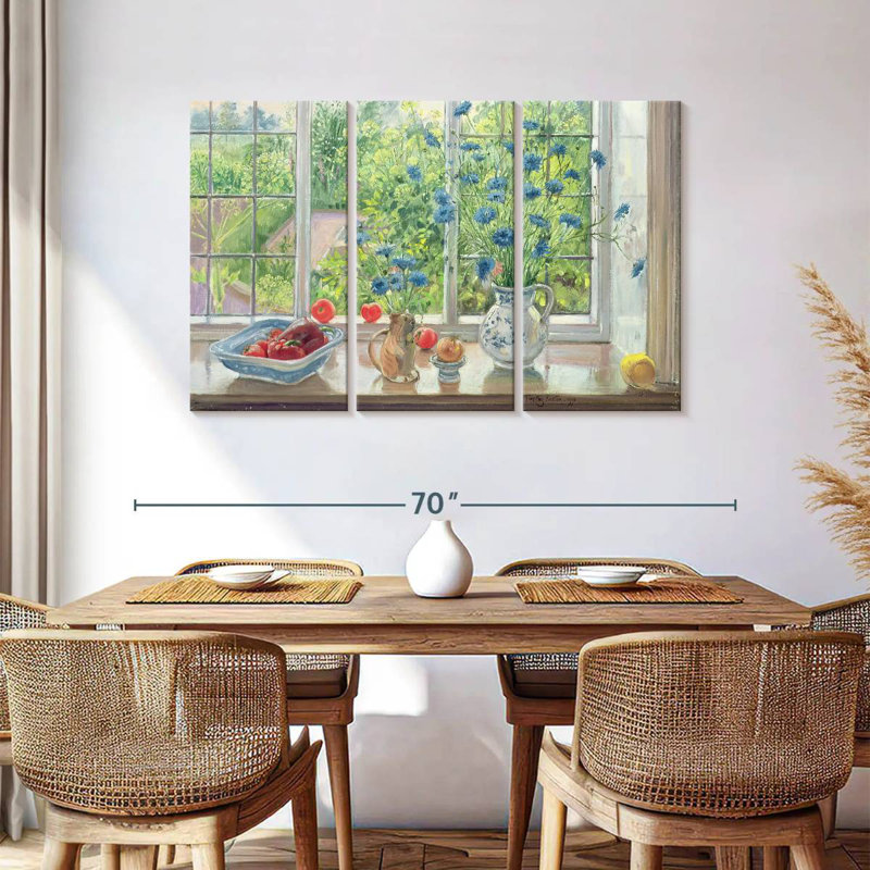 Harnek Cornflowers And Kitchen Garden, 36" H x 57" W