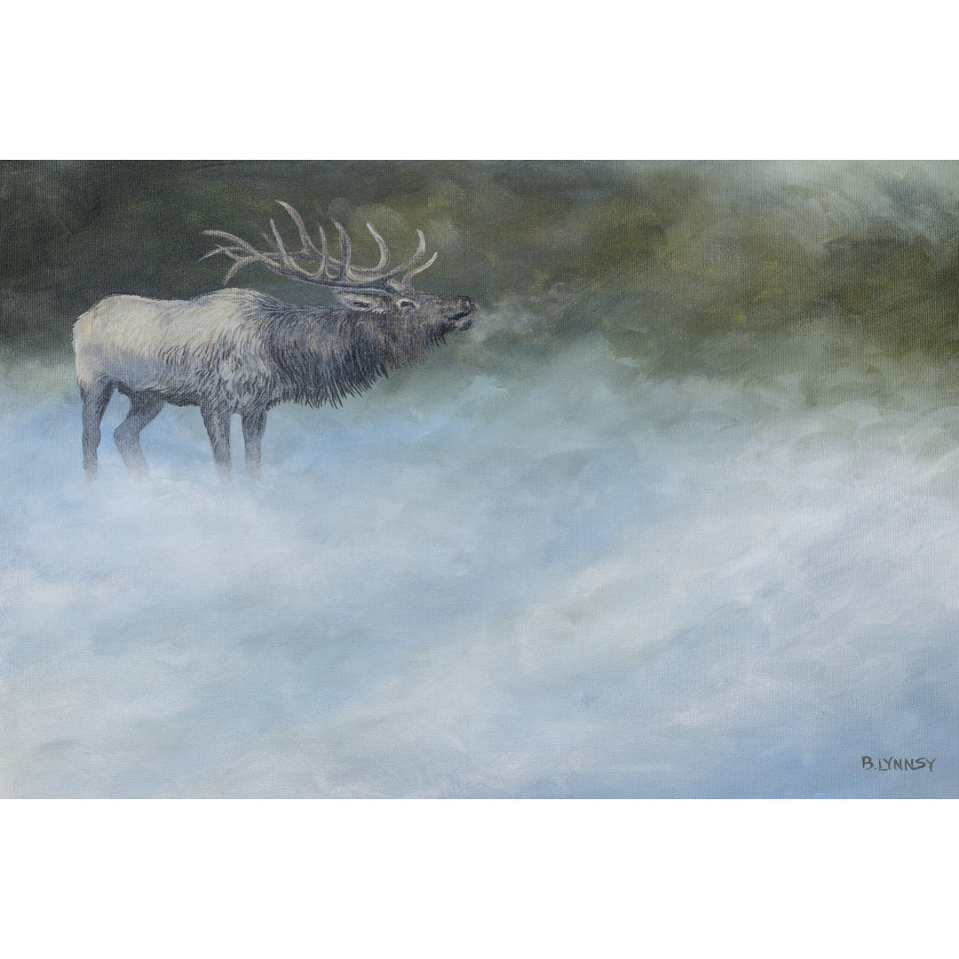 Leinwandbild Elk Journey II von B. Lynnsy