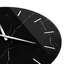 Alexandros 60x60cm Wall Clock Modern Black Marble Patterned Round Accent Clock