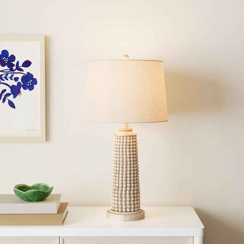 Claira Table Lamp, Off-White