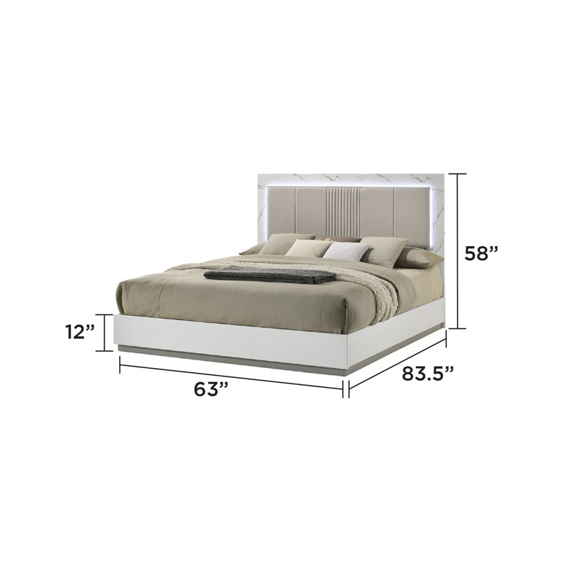 Woodbridge Bed White, Queen