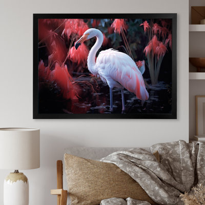 «White Flamingo Paradise III», reproduction sur toile