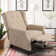 Joziah Wide Classic Push Back Massager Recliner with Tufted Back and Rivets