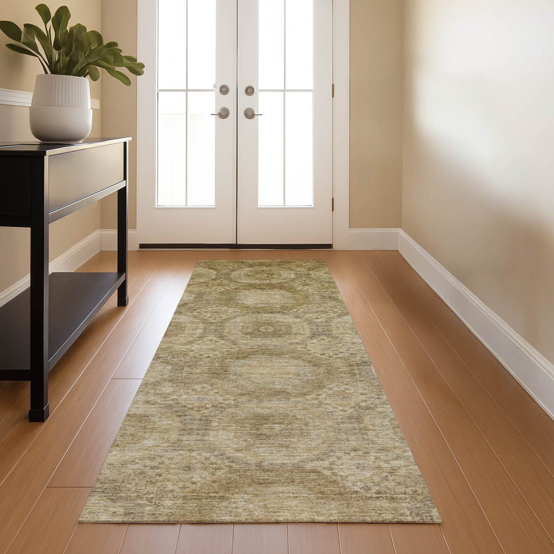 Premium Machine Washable Alaina AMF1925 Panels Rug, Runner 2'3" x 7'6"
