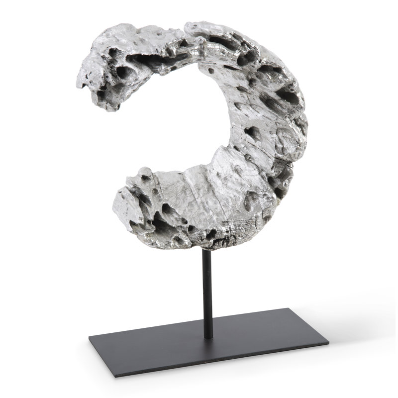Cast Eroded Circle on Stand
