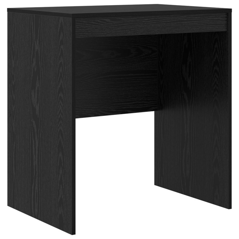 Writing Desk Particle Board 76 Cm, 76cm H x 70cm W x 50cm D, Black Oak