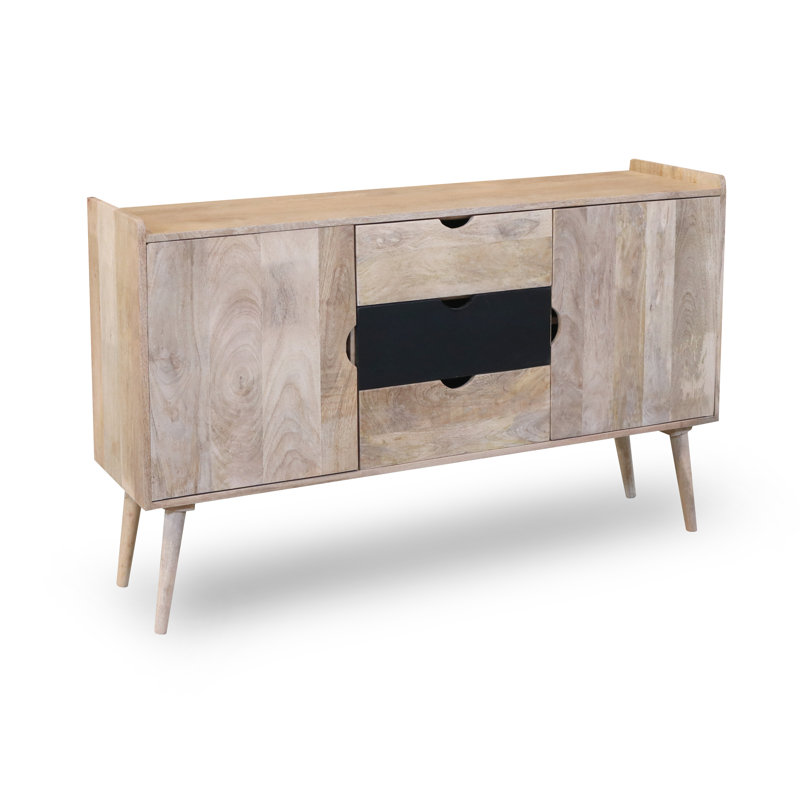Rousseau 150cm Sideboard, Brown/Black