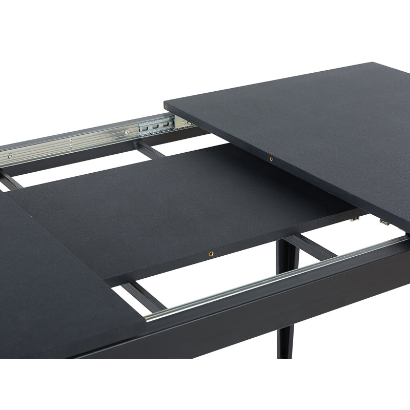 Rengin Extendable Metal Base Dining Table