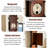 86.61"American-style vintage solid wood standing floor clock