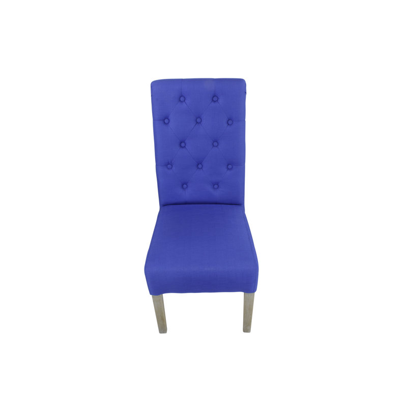 Chaise rembourrée en lin Wotring