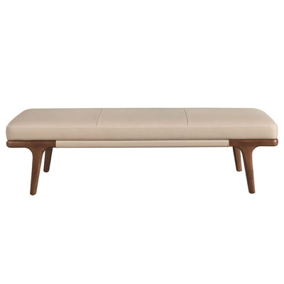 Faux Leather Upholstered Bench