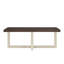 Table basse ronde Roundhill Furniture Luno, noyer et blanc-1256952283