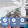 36/42/48" Flush Mount Low Profile Ceiling Fan With Light And Remote/app Control