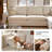 L-Shaped Sectional Sofa Couch, 4-Seater Modular Couches With Deep Seat, Cloud Sofa For Living Room, Office-Beige-1787415119