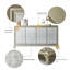 Buffet champagne argent massif et bois manufacturé-725942005