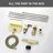 2 Handle Deck Waterfall Faucet with Diverter-93831700