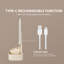 Plastic Rectangle Freestanding Vanity Mirror