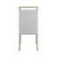 Chaise d'appoint de salle à manger grise 2 pièces, fabrication contemporaine en bois rembourré à dossier plein 2 pièces, couleur, mobilier design