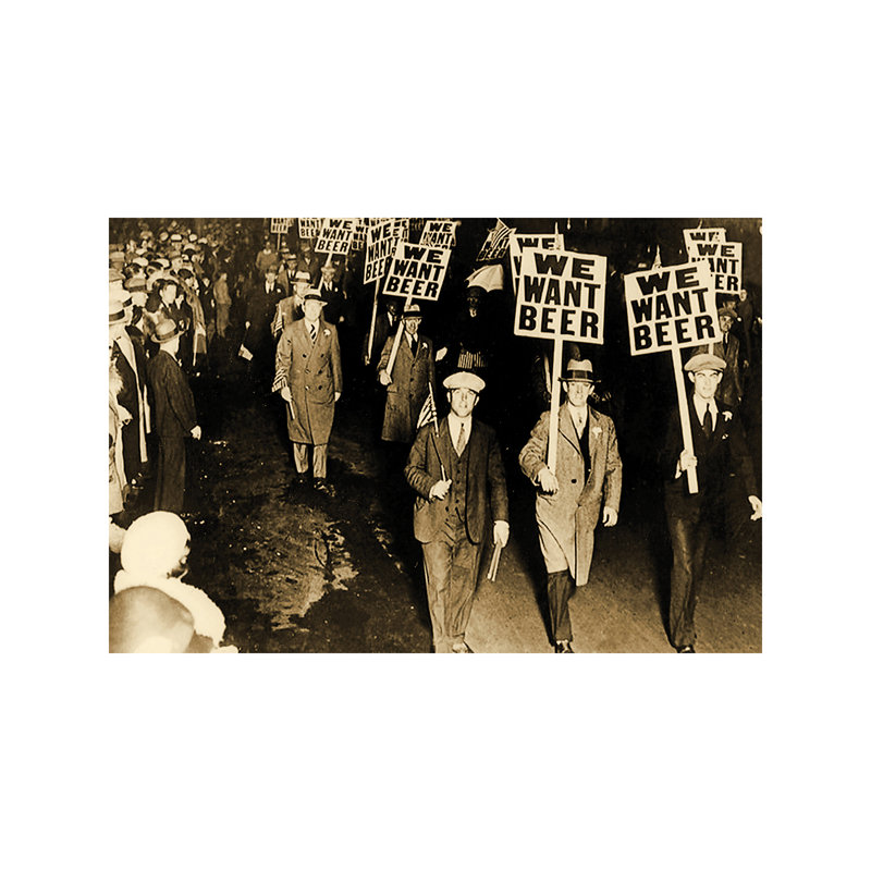 Protest Against Prohibition, New Jersey. 1931 - Wrapped Canvas Print, 66.04 cm H x 45.72 cm W x 1.91 cm D