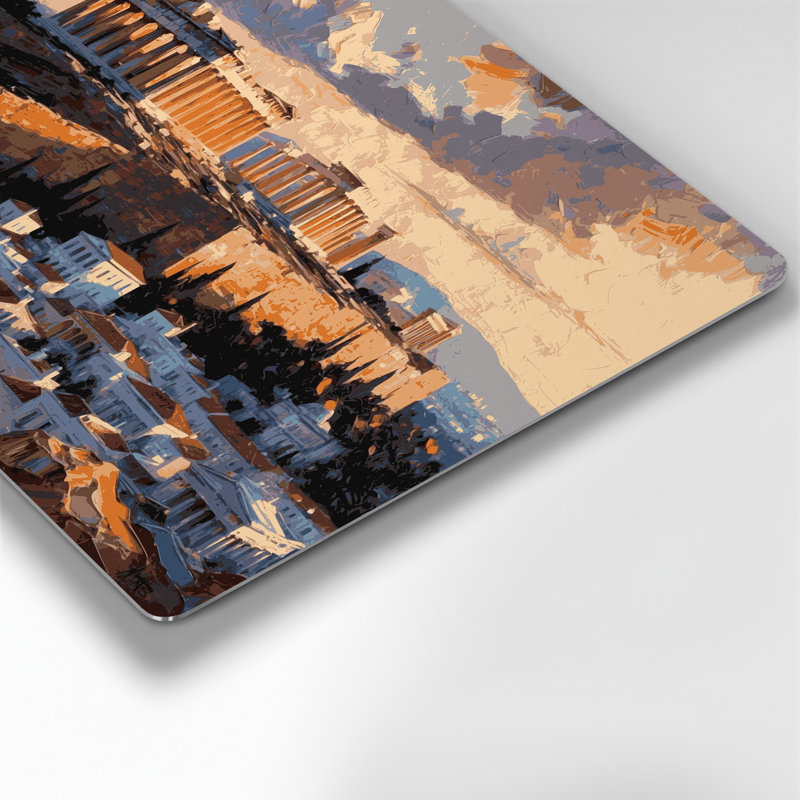 Art urbain, villes, Grèce, Grèce, brun, H 144 po x l 216 po x P 0,05 po