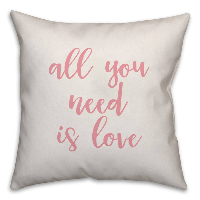 Throw Pillow, Throw Pillow, White/Pink