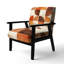 Fauteuil d'appoint abstrait Mid-Century - Fauteuil Crescent-1393854476