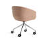 Chaise de travail hôte en velours tempête-93525273