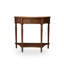 Console demi-cercle en bois massif brun-720127424