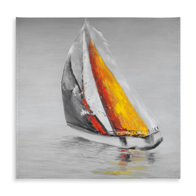 Blue Boat Tablecloth | Two Colors Sailing Boat | Home Decor