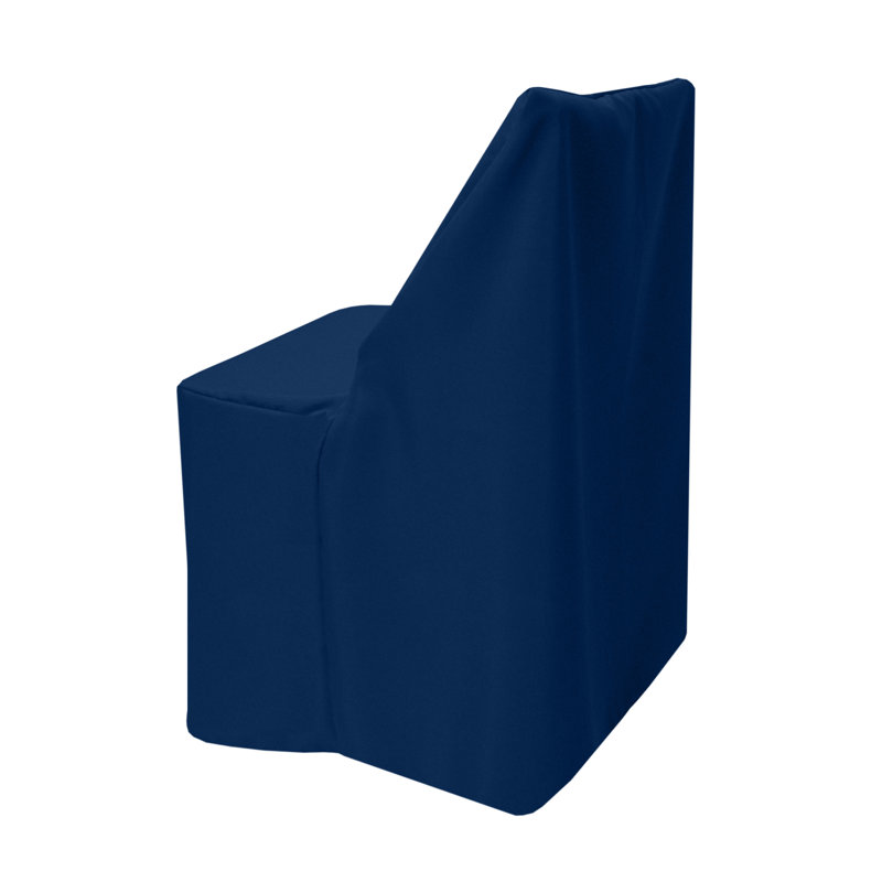 Housse pour chaise de salle à manger, Mélange de polyester bleu marine
