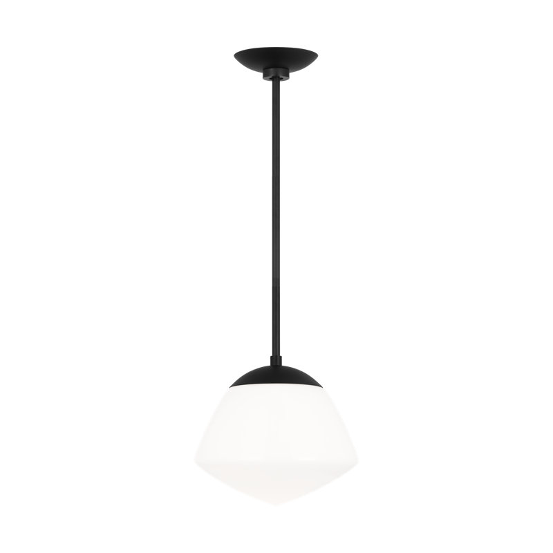 Luminaire suspendu Milne, H 14 po x l 15,5 po x P 15,5 po, Nuit noire
