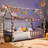 Solid Wood House Bed with Guardrails, Montessori Floor Bed for Kids, Low Profile Toddler Bed Frame with Slats-1091470249