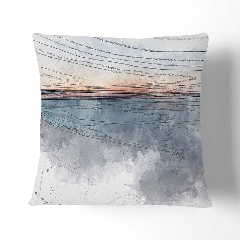 Square Throw Cushion, Stone, 55cm H x 55cm W x 20cm D