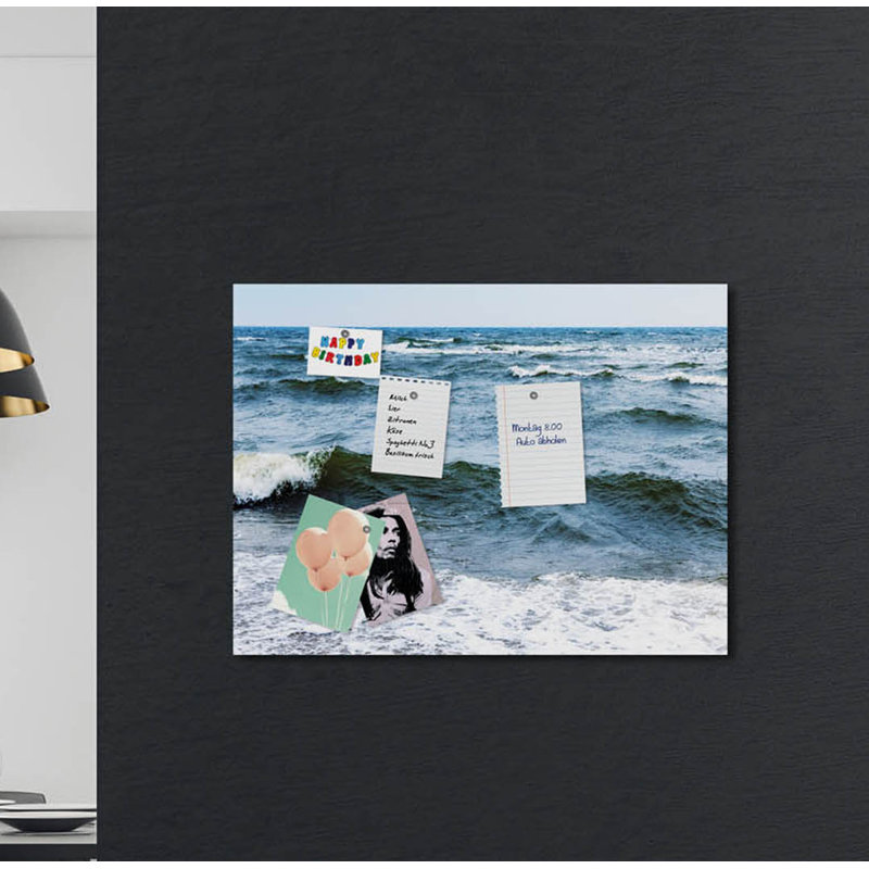 Magnetic Glass Photo Memo Board