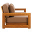 Montford Teak Patio Sofa with Cushions-684620543