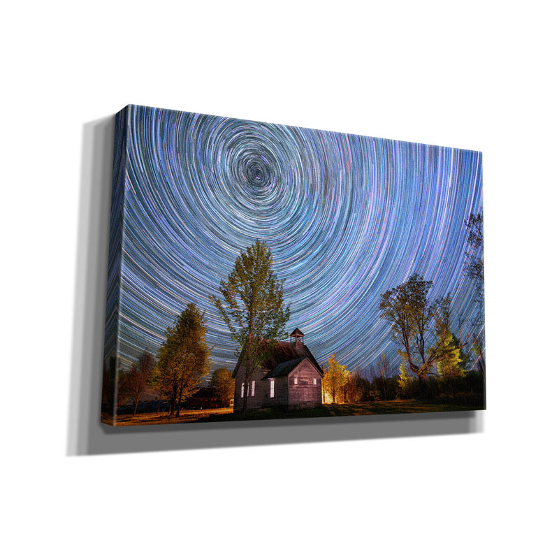«Night School» par Rick Berk, art mural sur toile, H 18 po x l 26 po x P 0,75 po