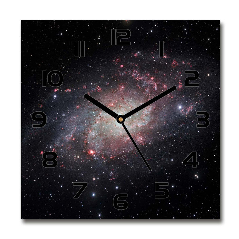 Joseito Glass Wall Clock, Black