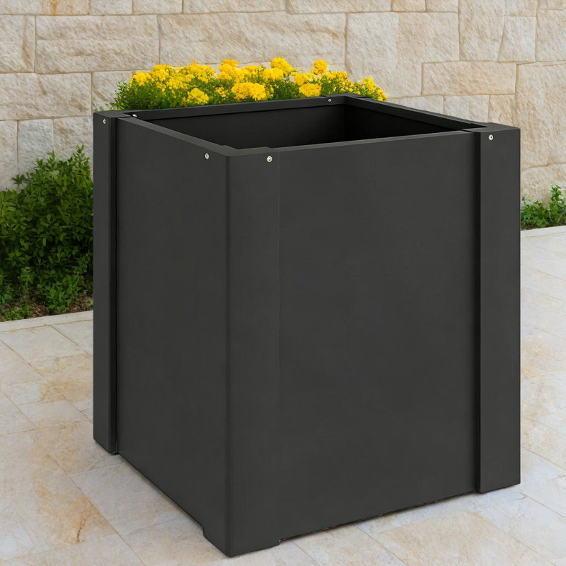 Jardinières modernes robustes en acier, lit de jardin surélevé pour la maison