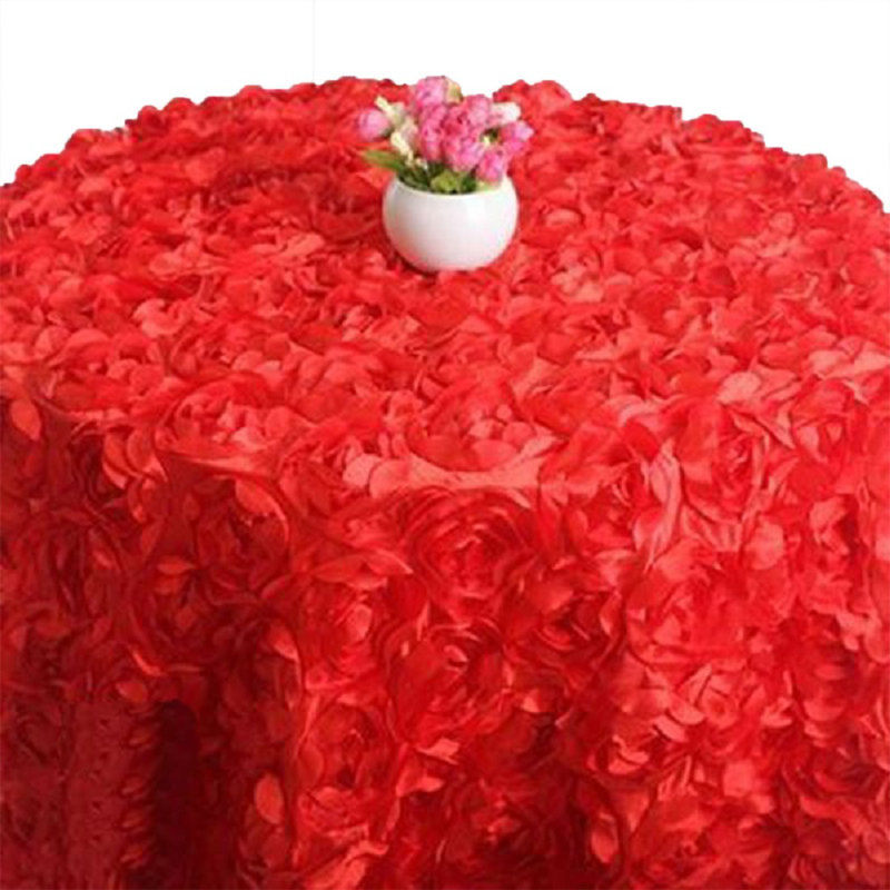 Eliseo Rosette Tablecloth, Red