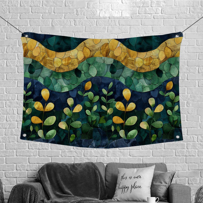 Microfiber Fabric Tapestry, 50" H x 60" W