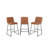 Upholstered Counter Stool with Metal Frame-265538456