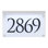 Frosted Crystal LED Lighted Trajan Engraved 1-Line Address Sign