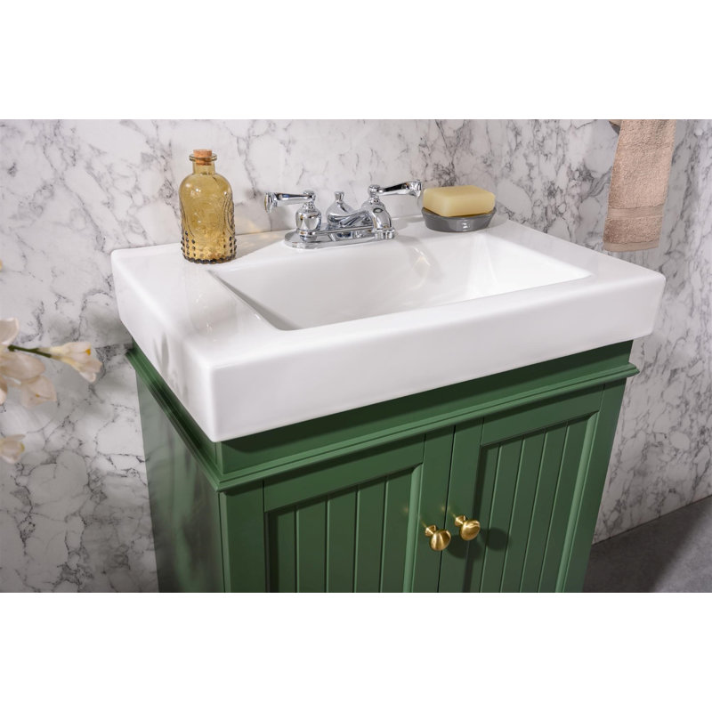 Ensemble de meuble-lavabo simple 24 po Dacion, Vert Vogue
