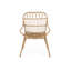 Chaises modernes - 2 pièces, brun, l 29,44 po x l 24,25 po, H 33,15 po, structure en fer pour faux jardin, cadre, brun